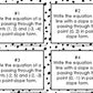 Writing Equations in Point-Slope Form Task Cards