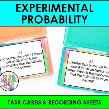 Experimental Probability Task Cards