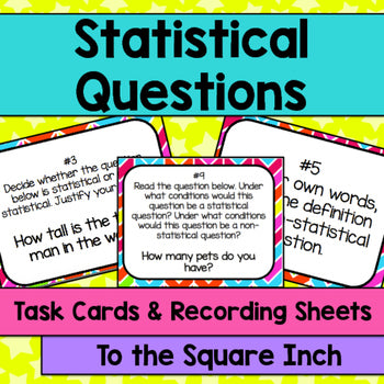 Statistical Questions Task Cards