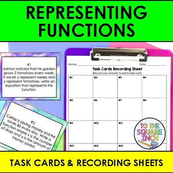 Representing Functions Task Cards