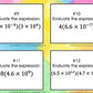 Multiplying Scientific Notation Task Cards