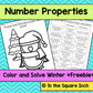 Number Properties Winter Color and Solve