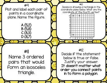 Polygons in the Coordinate Plane Task Cards