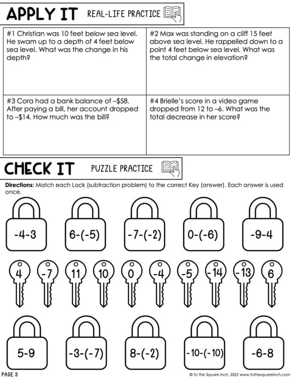 Expert Folders: Integer Operations Bundle Challenge and Enrichment