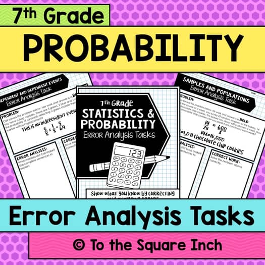 Error Analysis Unit Rate Math 7th Grade Math Error Analysis – To The Square Inch