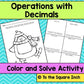 Operations with Decimals Color and Solve