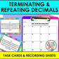 Terminating and Repeating Decimals Task Cards