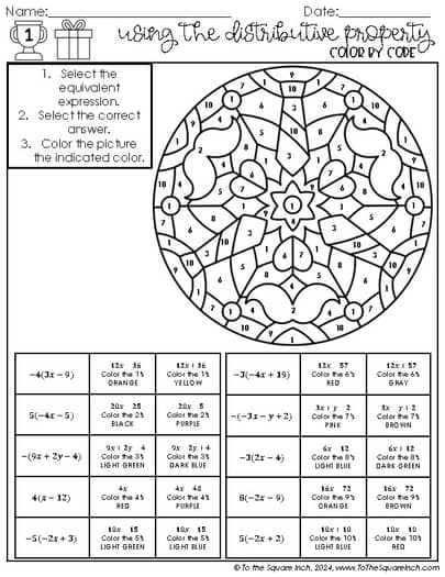 June Holiday Math Worksheets - 7th Grade Flag Day, Fathers Day, Graduation +