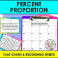Percent Proportion Task Cards
