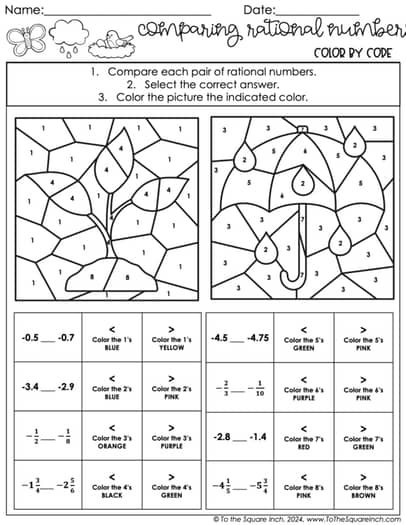 March Holiday Math Worksheets - 7th Grade - St. Patricks Day, Pi Day, Easter