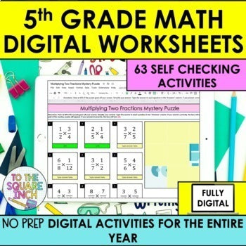 5th Grade Math Digital Worksheets