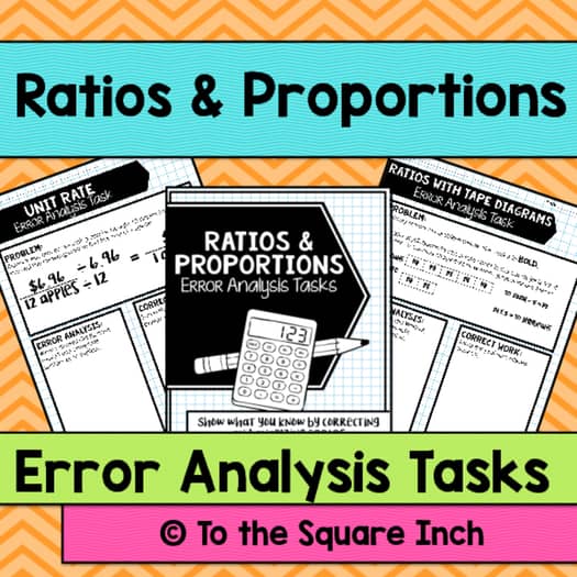 Ratios and Proportions Error Analysis