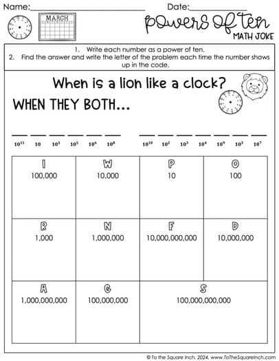 March Holiday Math Worksheets - 5th Grade - St. Patricks Day, Pi Day, Easter