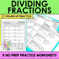 Dividing Fractions Practice Worksheets
