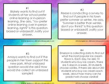 Populations and Samples Task Cards