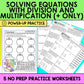 Solving Equations (Positives only) Practice Worksheets