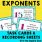 Exponent Task Cards