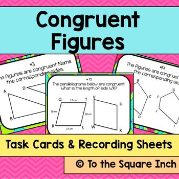 Congruent Figures Task Cards