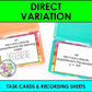 Direct Variation Task Cards