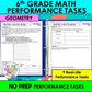 6th Grade Math Geometry Performance Tasks