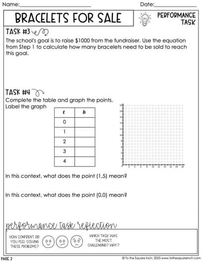 7th Grade Math Ratios and Proportions Performance Tasks