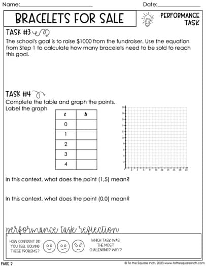 7th Grade Math Ratios and Proportions Performance Tasks – To The Square ...