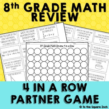 8th Grade Math Review Game