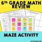 6th Grade Math Review Maze