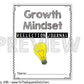 Growth Mindset Reflection Journal