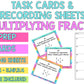 Multiplying Fractions Task Cards
