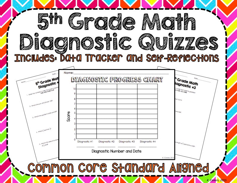 5th Grade Math Diagnostic Quizzes