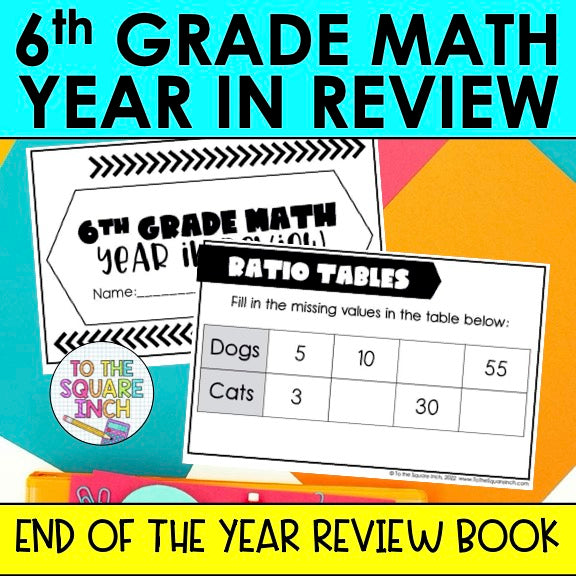 6th Grade Math Book In Rve 6th Grade Math Review – To The Square Inch