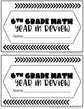 6th Grade Math Review – To The Square Inch