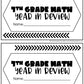 7th Grade Math Review