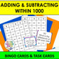 Adding and Subtracting within 1000 Bingo Game
