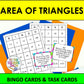 Area of Triangles Bingo
