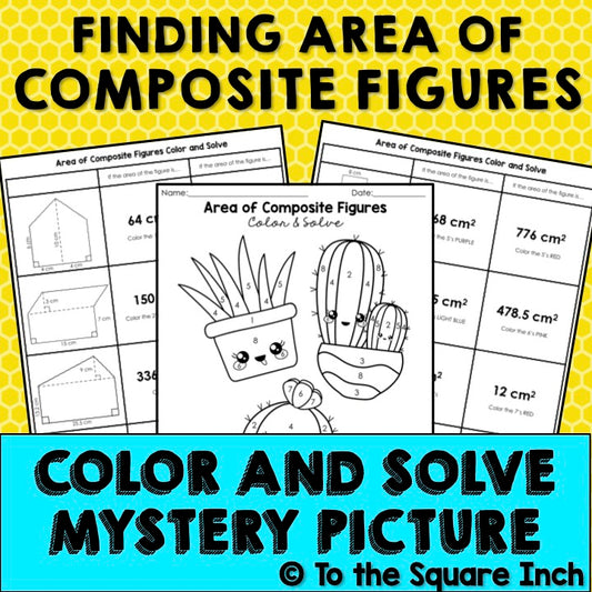 Area of Composite Figures Color and Solve