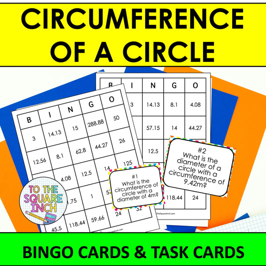 Circumference of Circles Bingo Game