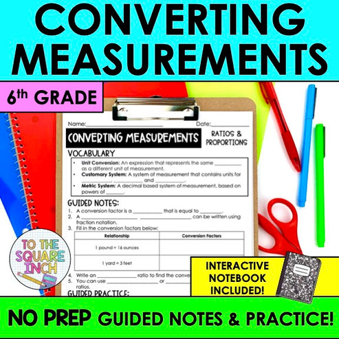 Measurement Notes.pdf Converting Measurement Notes – To The Square Inch