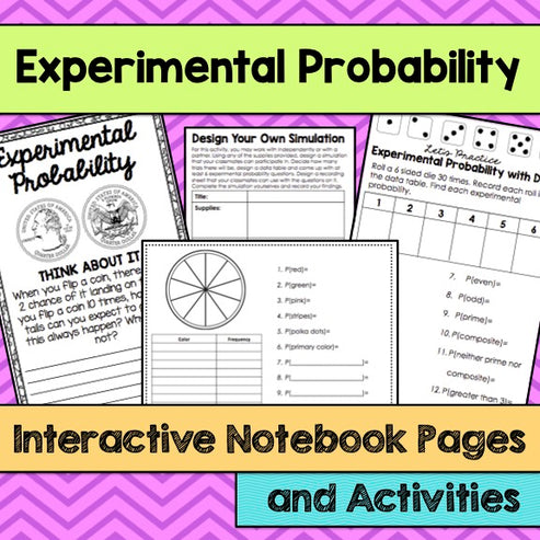 Experimental Probability Interactive Notebook Pages – To The Square Inch