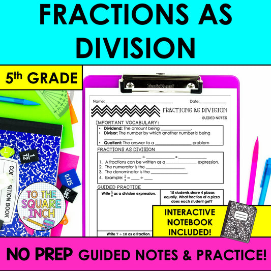 Fractions as Division Notes