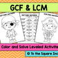 GCF and LCM Color and Solve