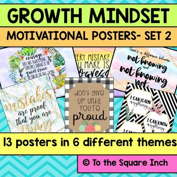 Growth Mindset Posters - Set 2