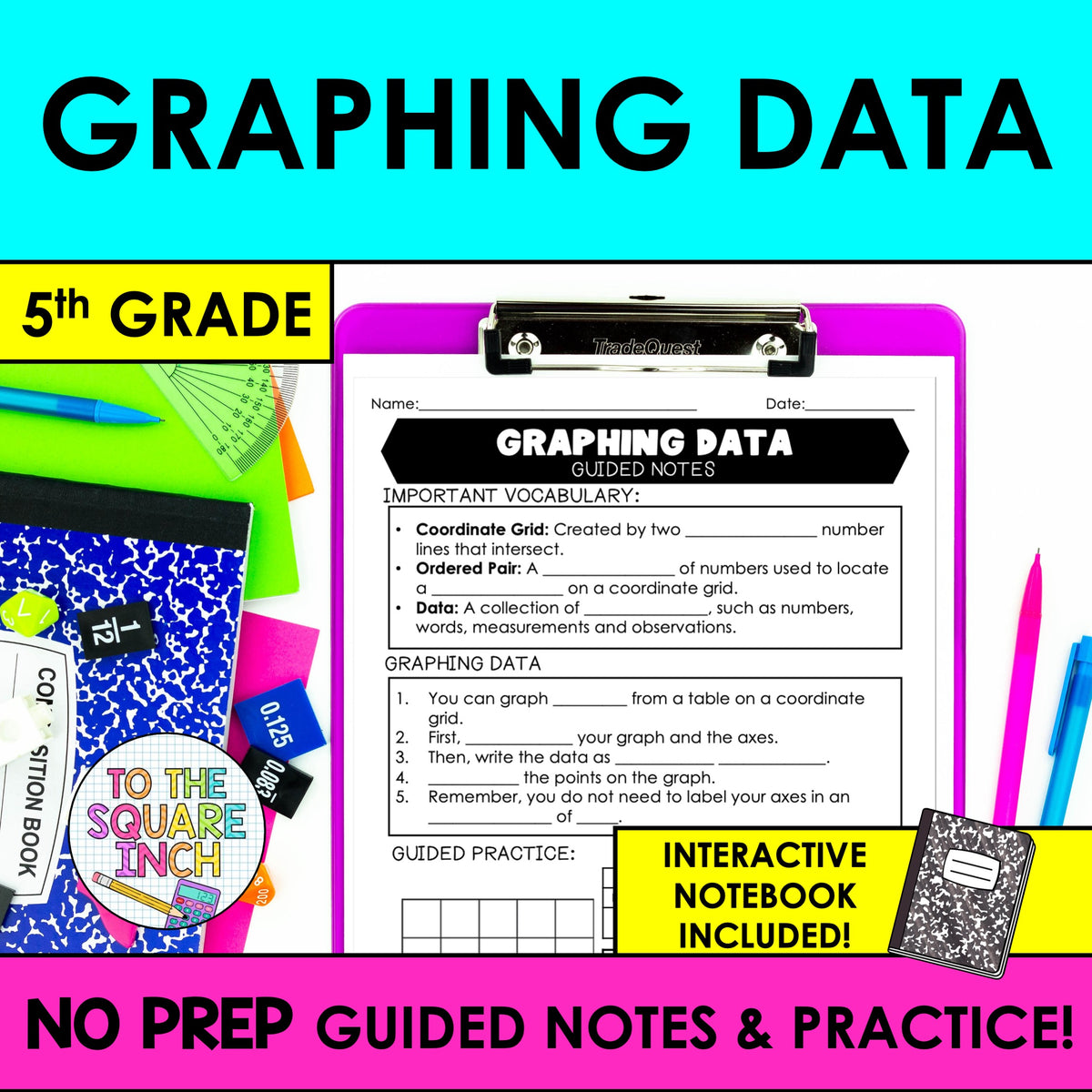 Data Note Picture Graphing Data Notes – To The Square Inch