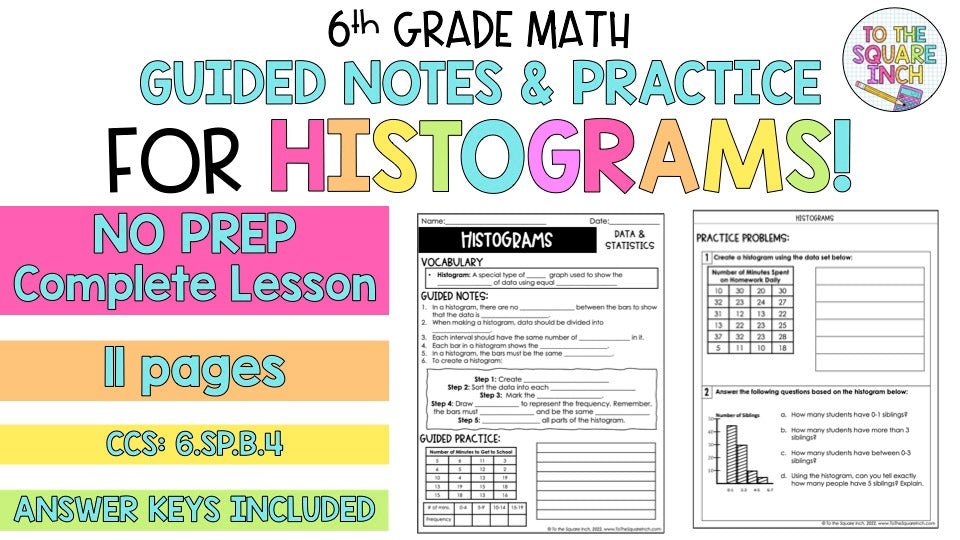 Histogram Notes – To The Square Inch