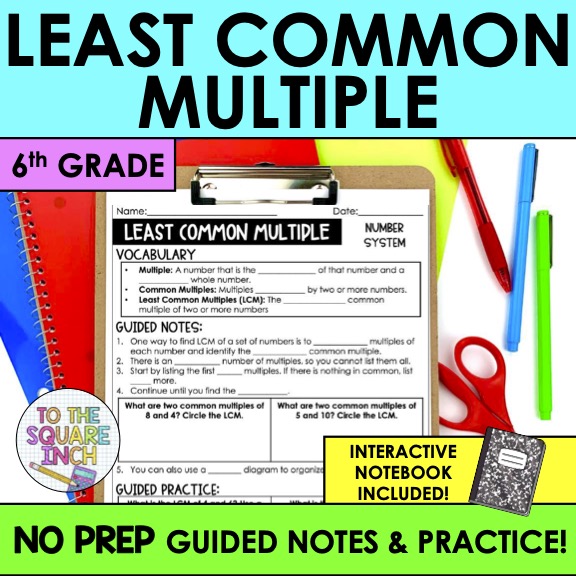 Least Common Multiple (LCM) Notes
