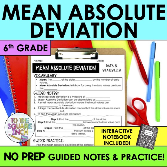 Deviation Note Example Mean Absolute Deviation Notes – To The Square Inch
