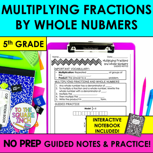 Multiplying Fractions by Whole Numbers Notes