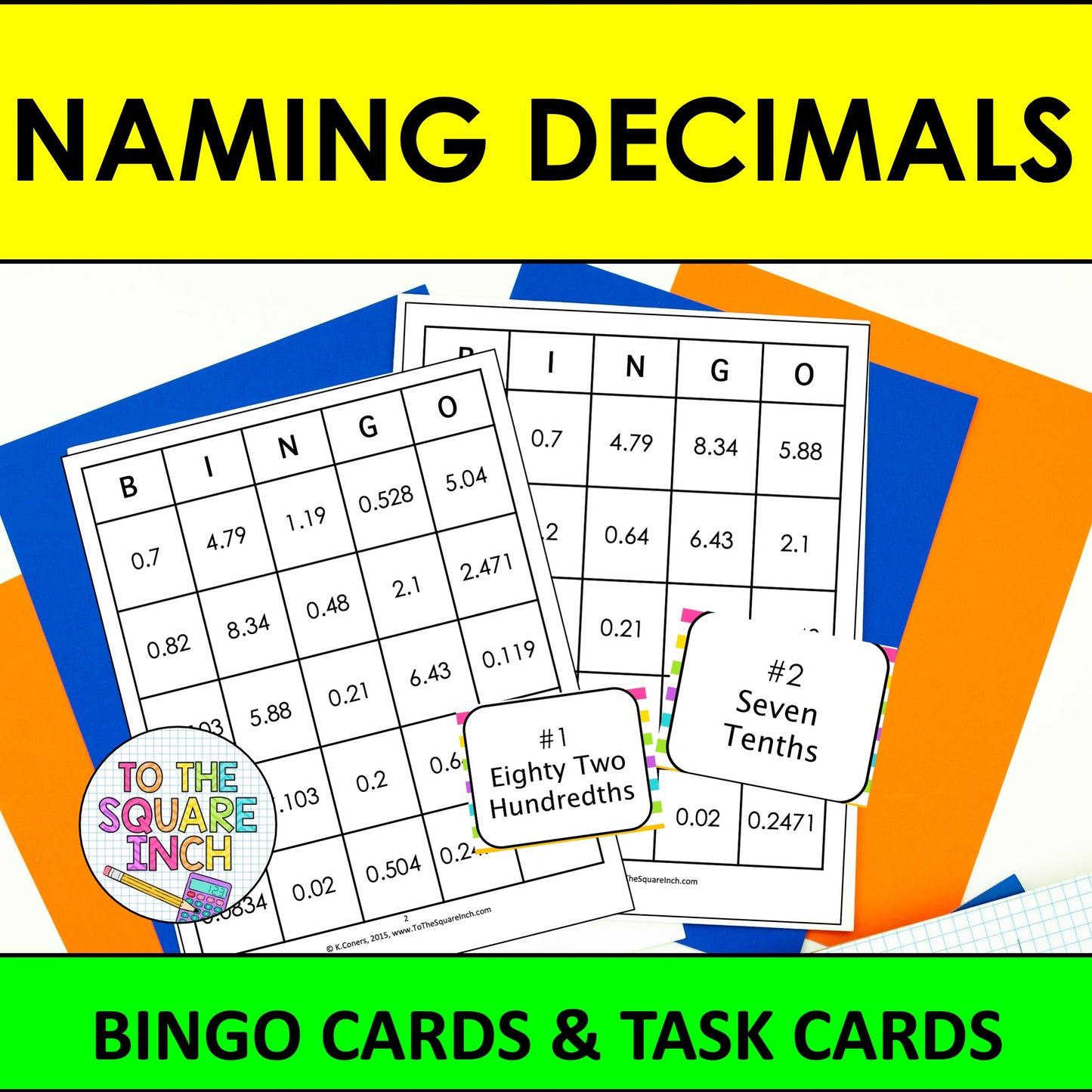 Naming Decimals Bingo
