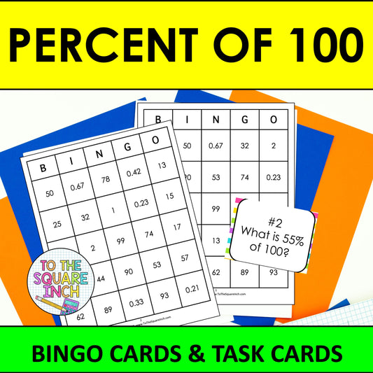 Percent of 100 Bingo Game